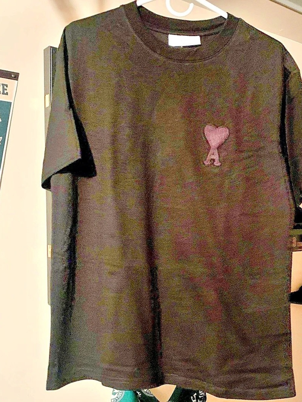 ami Alexandre Mattiussi Ami de Coeur T-Shirt Black Cotton T-Shirt